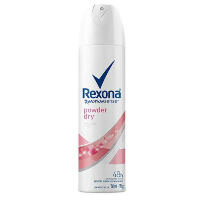 Desodorante Antitranspirante Aerosol Rexona Powder Dry Feminino 48h 150ml