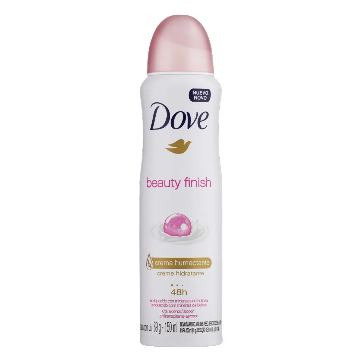 Desodorante Antitranspirante Aerosol Dove Beauty Finish Feminino 48h 150ml 