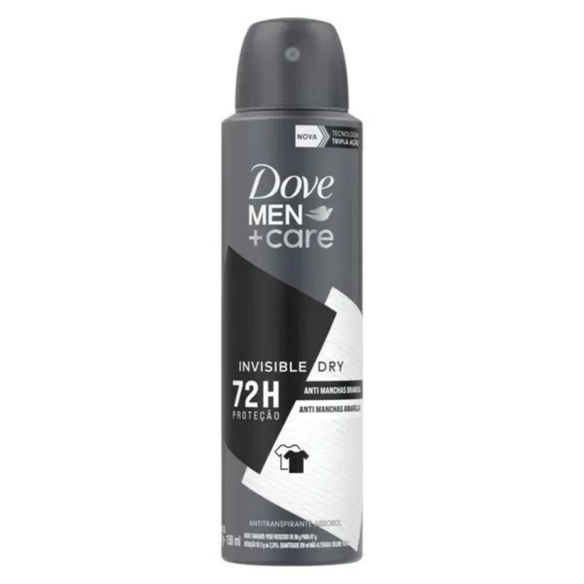 Desodorante Antitranspirante Aerosol Dove Men +Care Invisible Dry Masculino 72h 150ml
