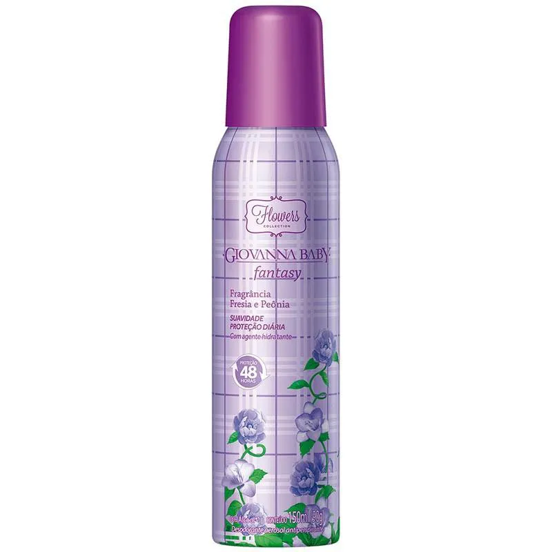 Desodorante Antitranspirante Aerosol Giovanna Baby Fantasy Feminino 48h 150ml