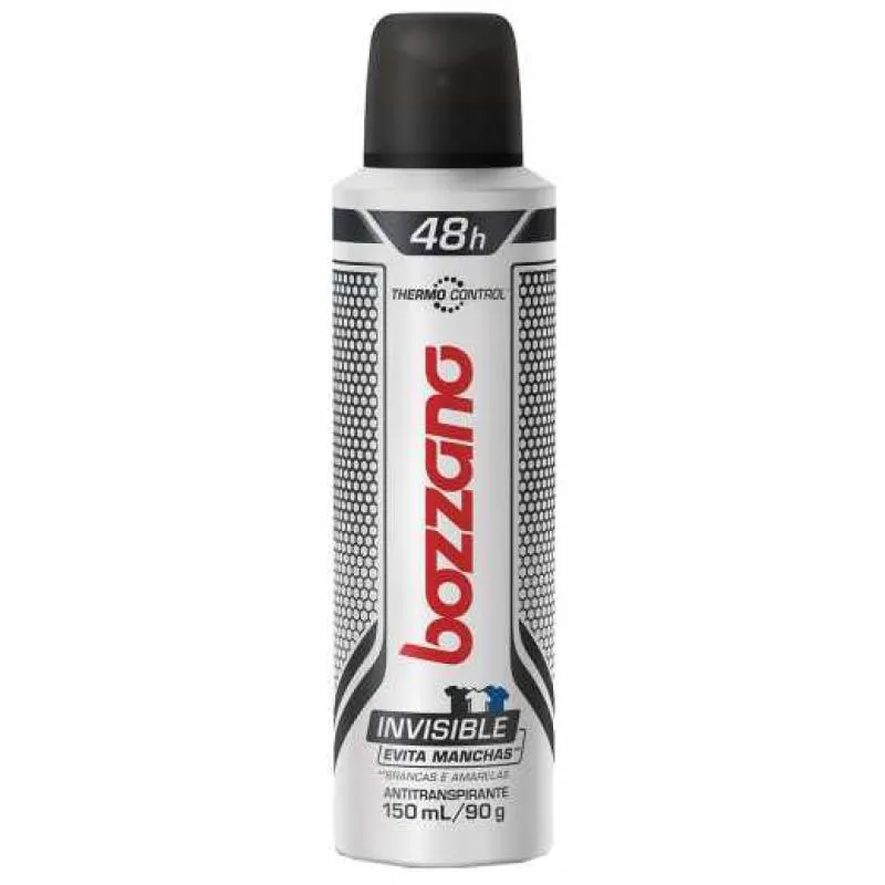 Desodorante Antitranspirante Aerosol Bozzano Invisible Masculino 48h 150ml