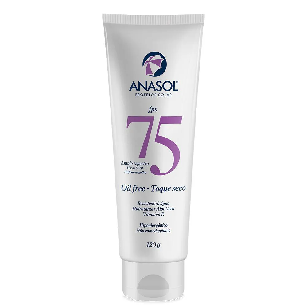 ANASOL FPS 75 PROTETOR SOLAR OIL FREE- 120G