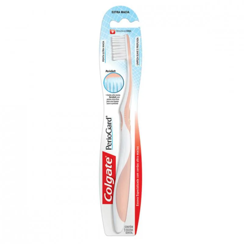 ESCOVA DE DENTE COLGATE PERIOGARD EXTRA MACIA 1 UNIDADE
