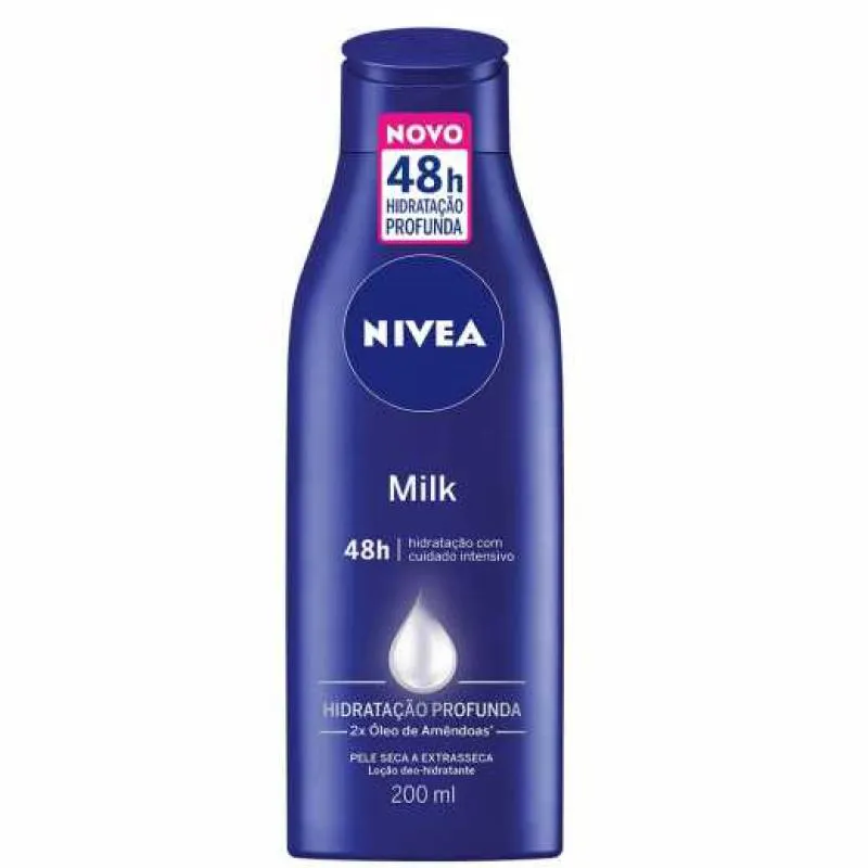LOÇÃO DEO-HIDRATANTE NIVEA MILK HIDRATAÇÃO PROFUNDA 200ML