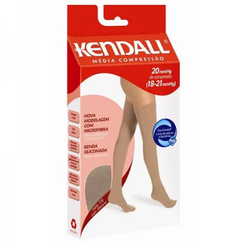 KENDALL MEIA 7/8 MÉDIA COMPRESSÃO COM SILICONE 1612