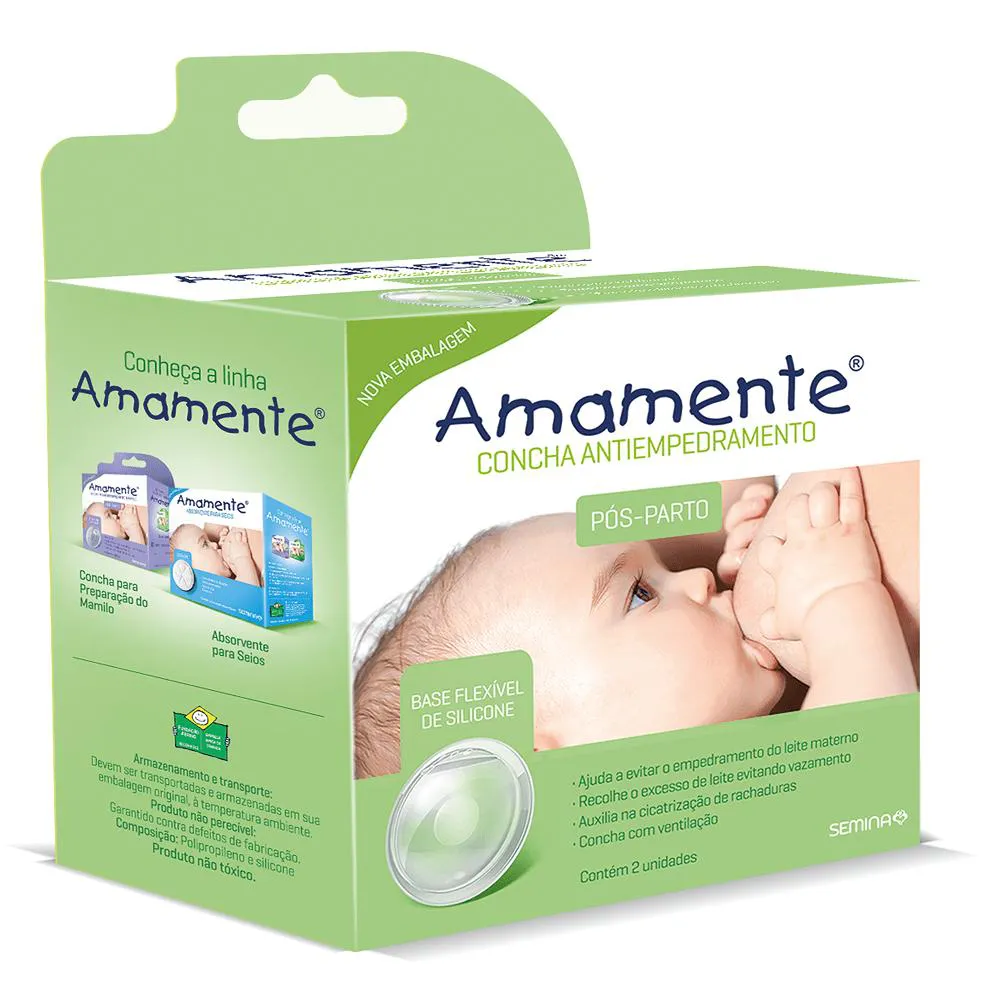 AMAMENTE CONCHA ANTIEMPEDRAMENTO | BASE FLEXÍVEL - PÓS-PARTO