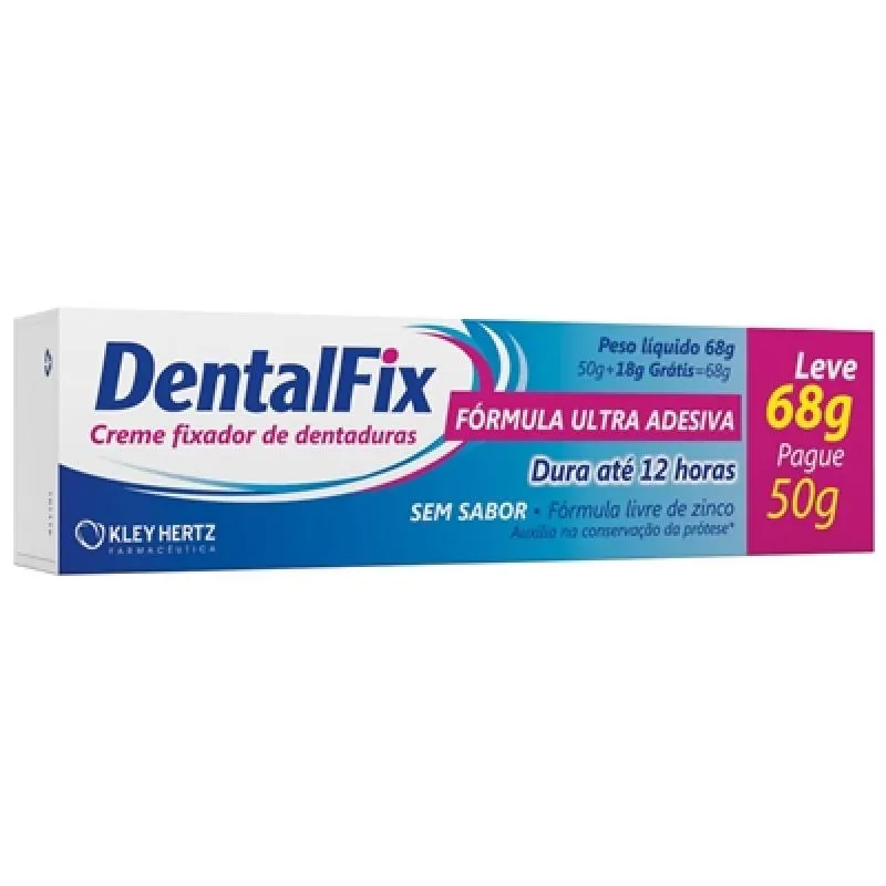 DENTALFIX CREME FIXADOR SEM SABOR 68G