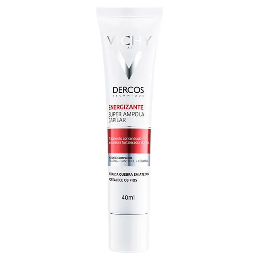 SUPER AMPOLA CAPILAR VICHY DERCOS ENERGIZANTE TRATAMENTO ANTIQUEBRA 40ML