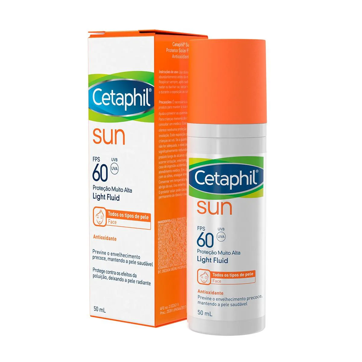 PROTETOR SOLAR FACIAL CETAPHIL FPS 60 SUN LIGHT FLUID 50ML