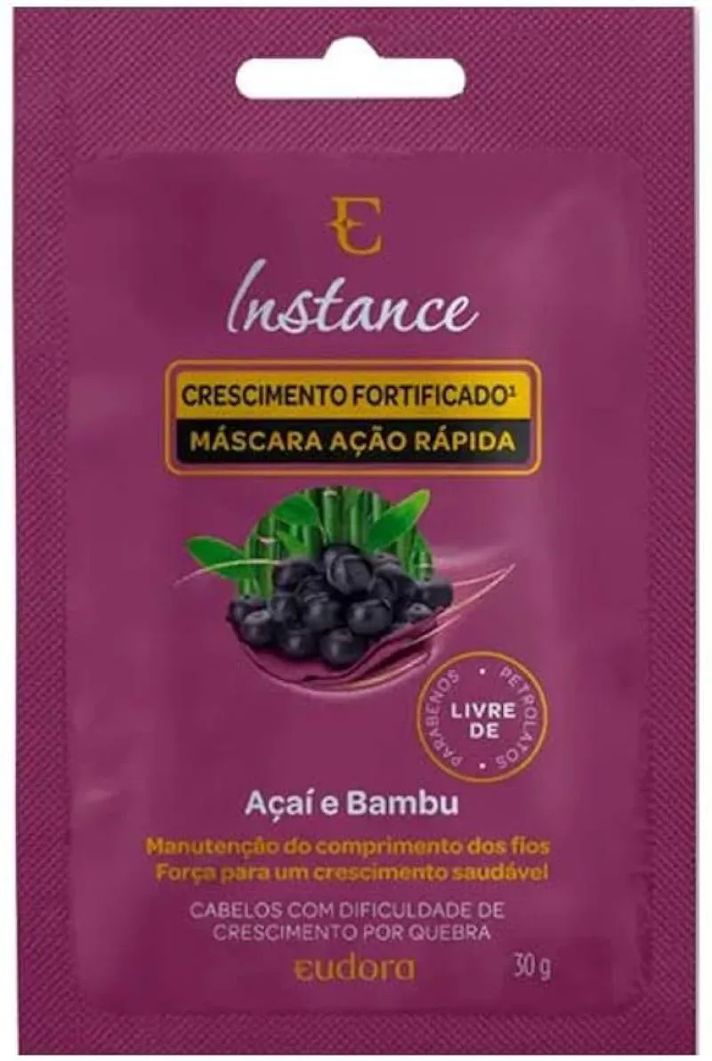 SACHê MáSCARA CAPILAR INSTANCE AçAí E BAMBU 30G