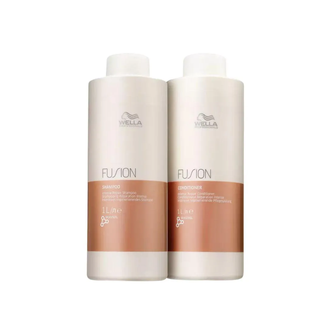 Kit Wella Professionals Fusion Duo Salon - Shampoo 1L + Condicionador 1L