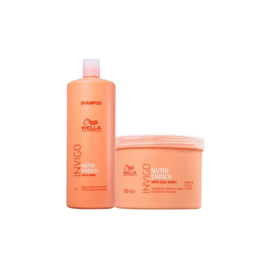 Kit Wella Professionals Invigo Nutri-Enrich - Shampoo 1L + Máscara 500ml