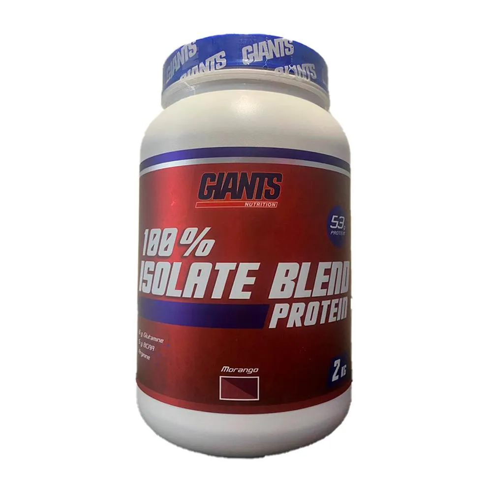 Whey Protein Giants Nutrition Blend 100% Isolado Morango 2kg