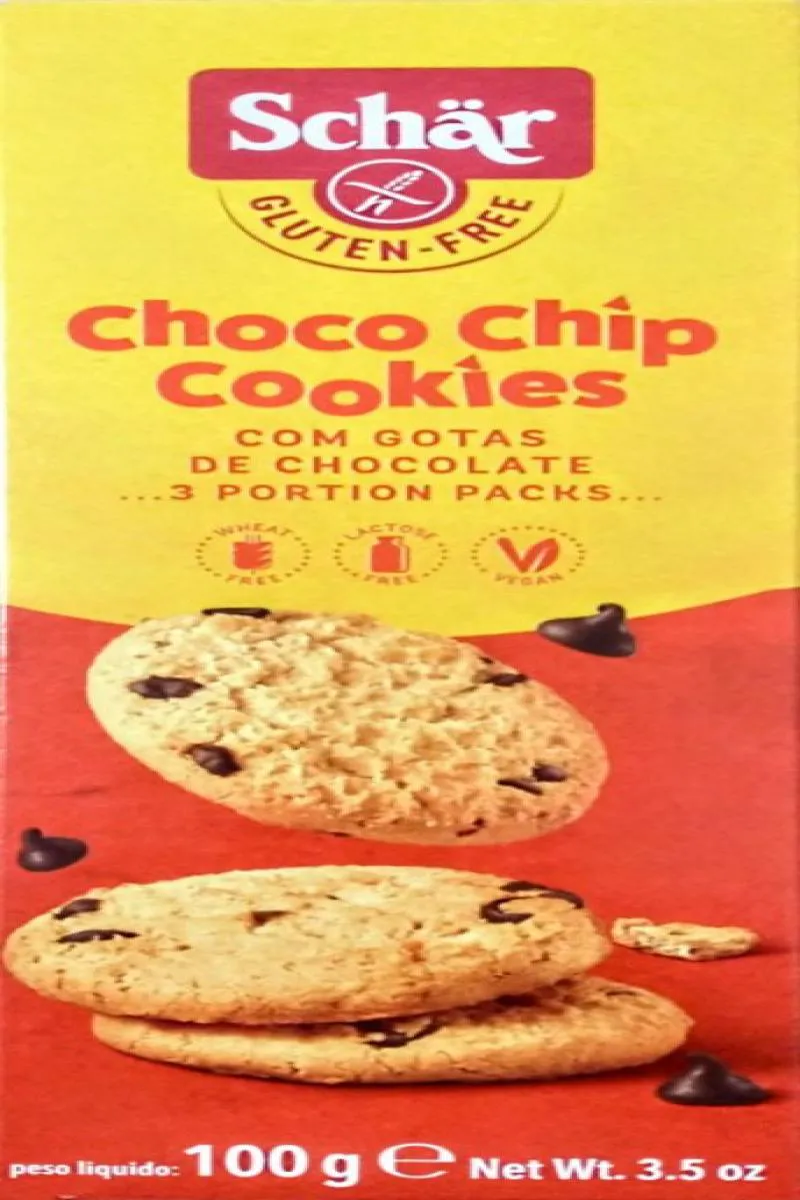 CHOCO CHIP COOKIE SEM GLúTEN E VEGANO SCHAR 100G
