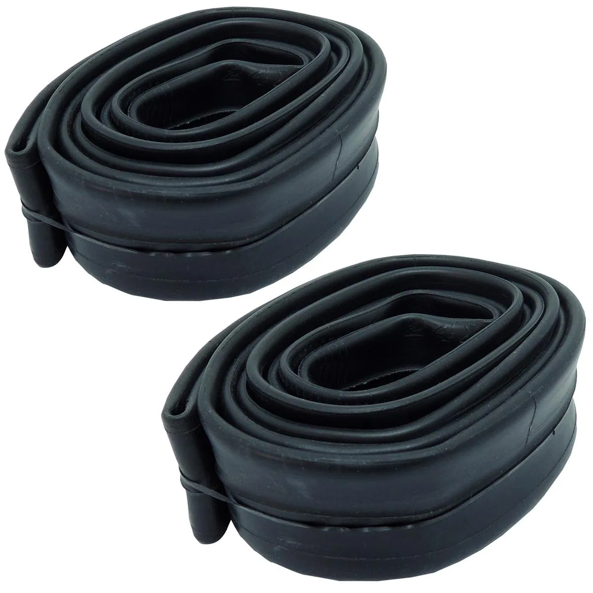 KIT 2 CâMARAS CADEIRA DE RODAS HAKUBA 24X1 3/8 (37-540) VáLVULA AMERICANA PRETO