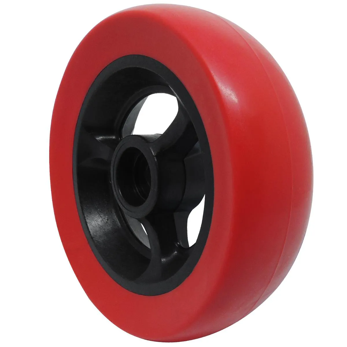 RODINHA DIANTEIRA ARO 5 SOFT ROLL PARA CADEIRA DE RODAS VERMELHO