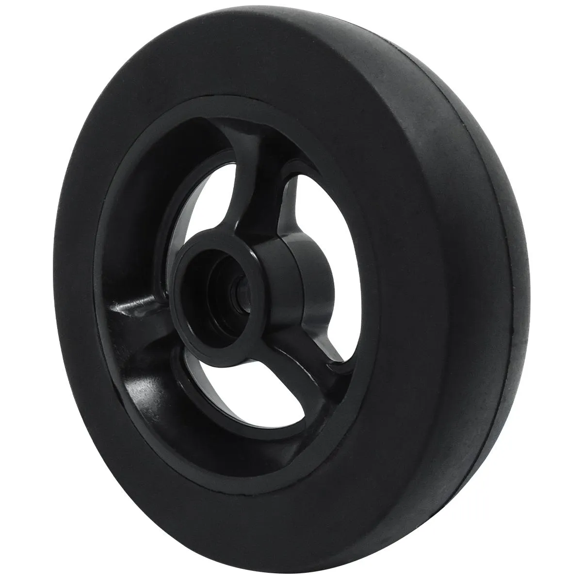 RODINHA DIANTEIRA ARO 5X32MM SOFT ROLL PARA CADEIRA DE RODAS PRETO