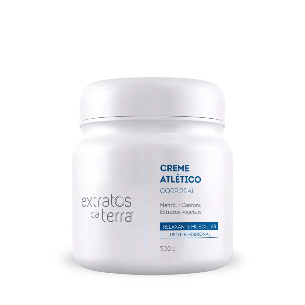 ATLéTICO CREME DE MASSAGEM 500 G | DERMOCOSMéTICO VEGANO