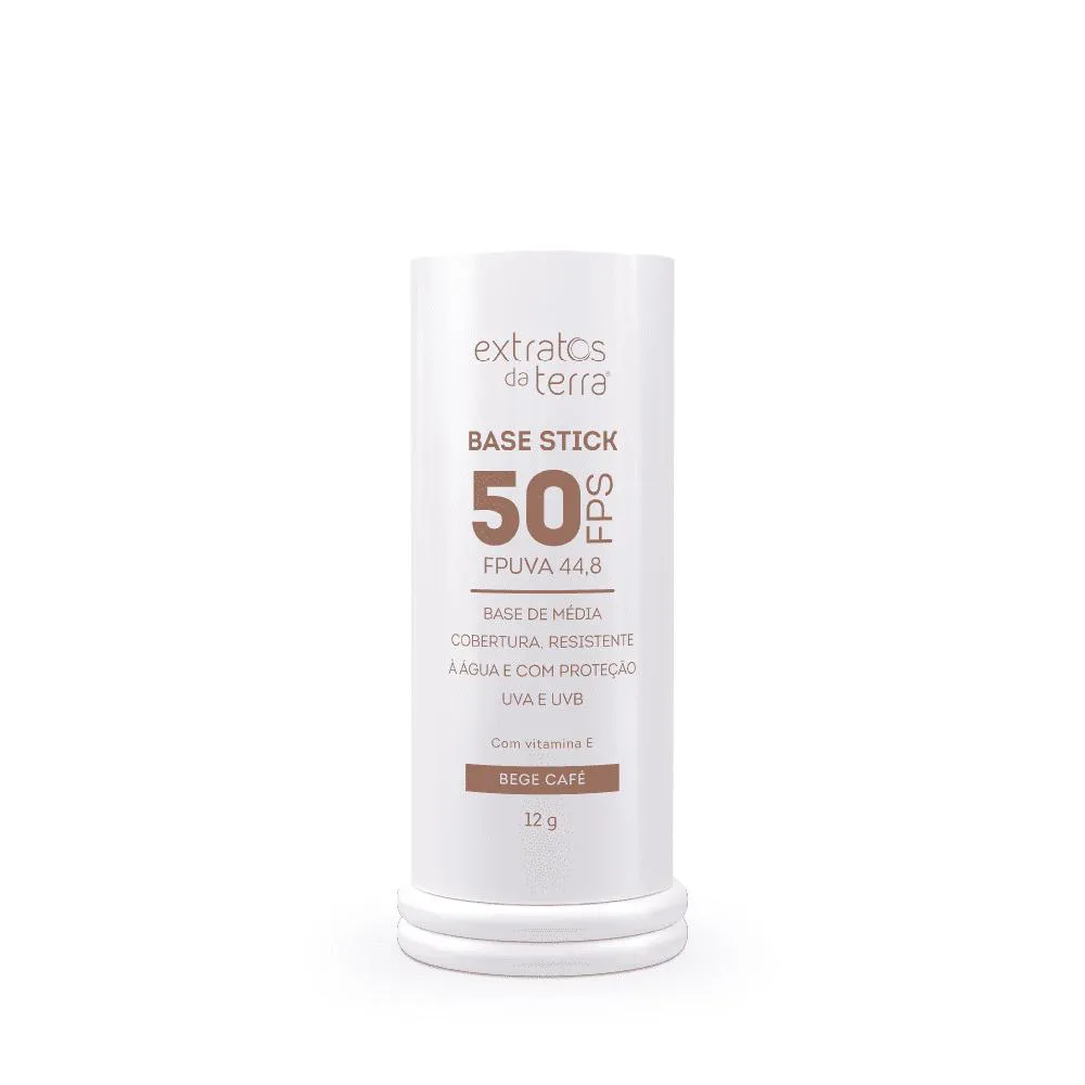 BASE STICK FPS 50 BEGE CAFé 12 G  | DERMOCOSMéTICO VEGANO BASE STICK FPS 50 BEGE CAFé 12 G | DERMOCOSMéTICO VEGANO