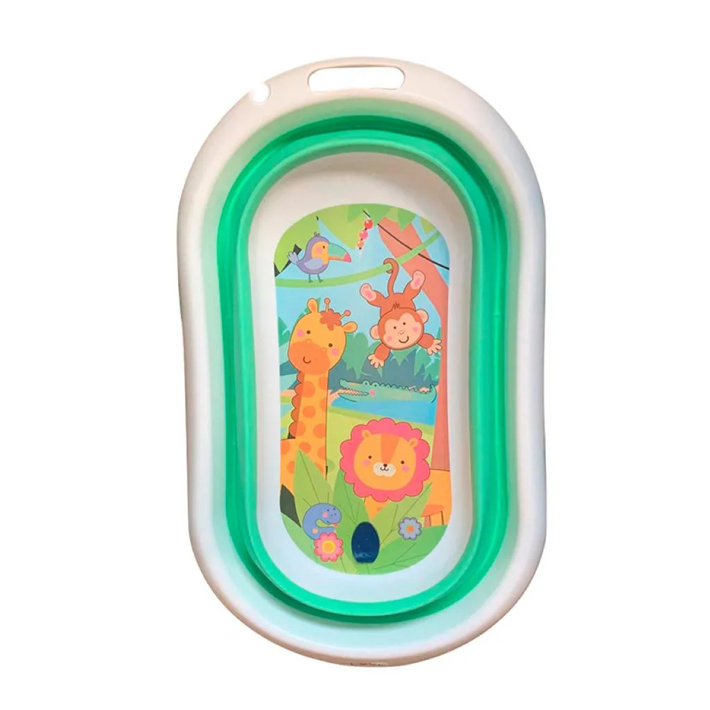 BANHEIRA DE BEBE RETRáTIL DOBRáVEL SILICONE LOVE Animais DA Selva