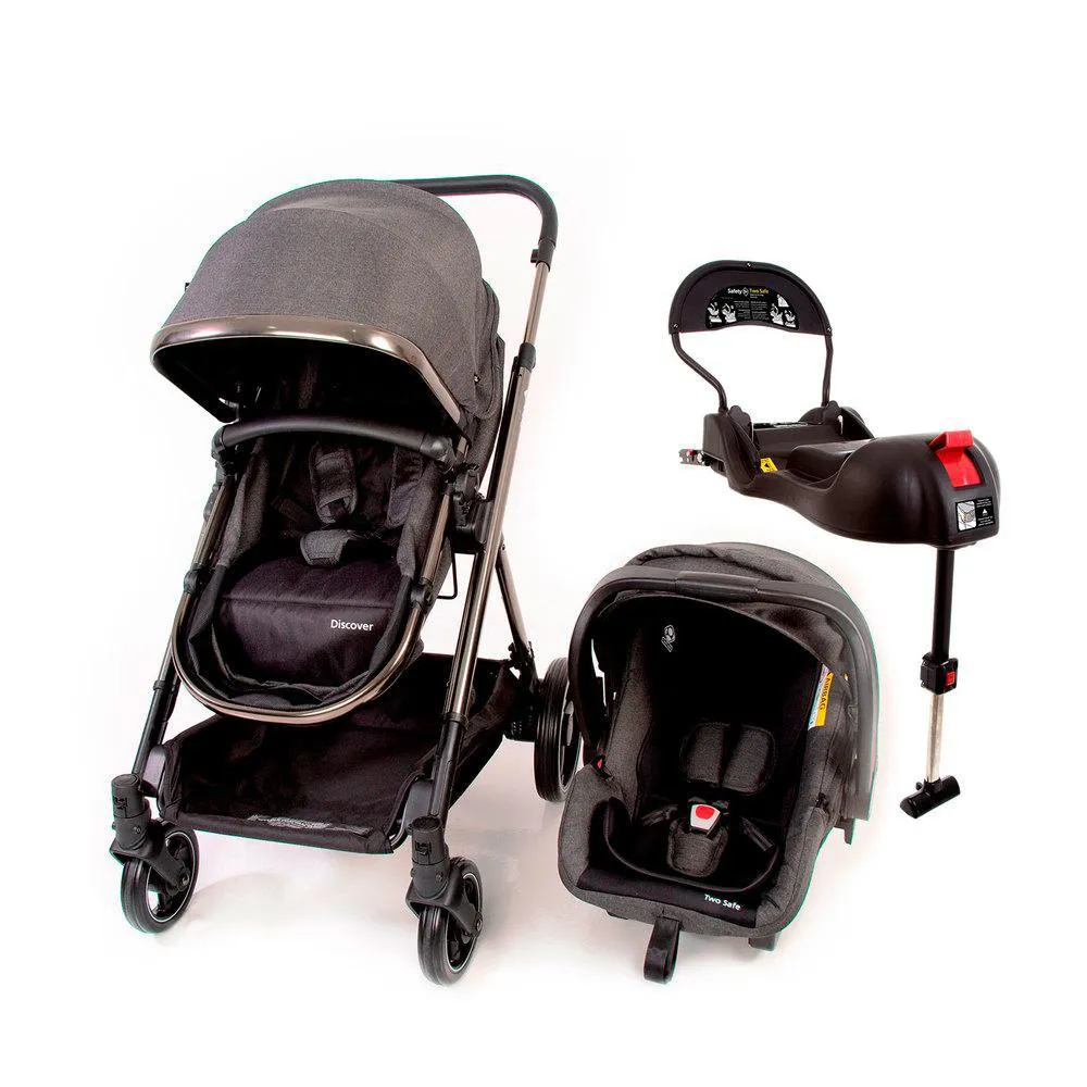 Carrinho Travel System Discover Trio Isofix Safety 1st - Grey Chrome