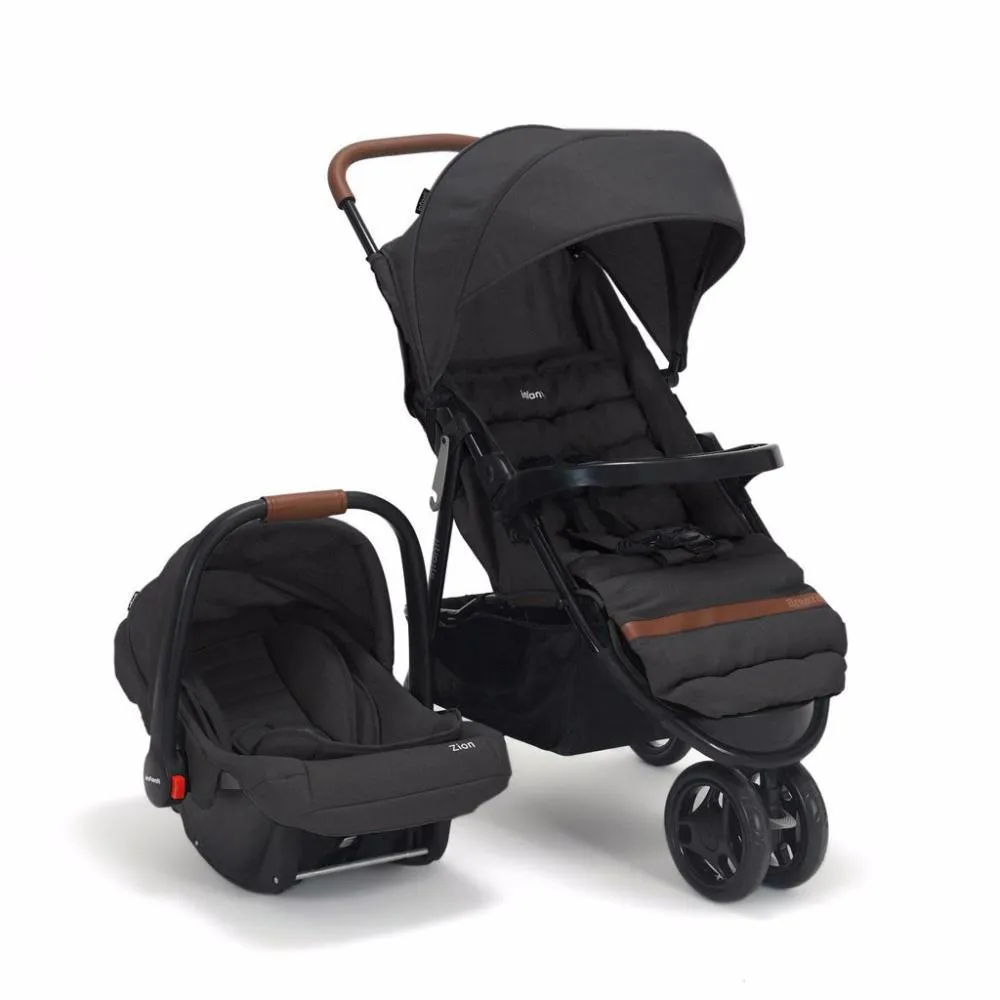 CARRINHO COM BEBê CONFORTO TRAVEL SYSTEM BREEZE DUO INFANTI PRETO