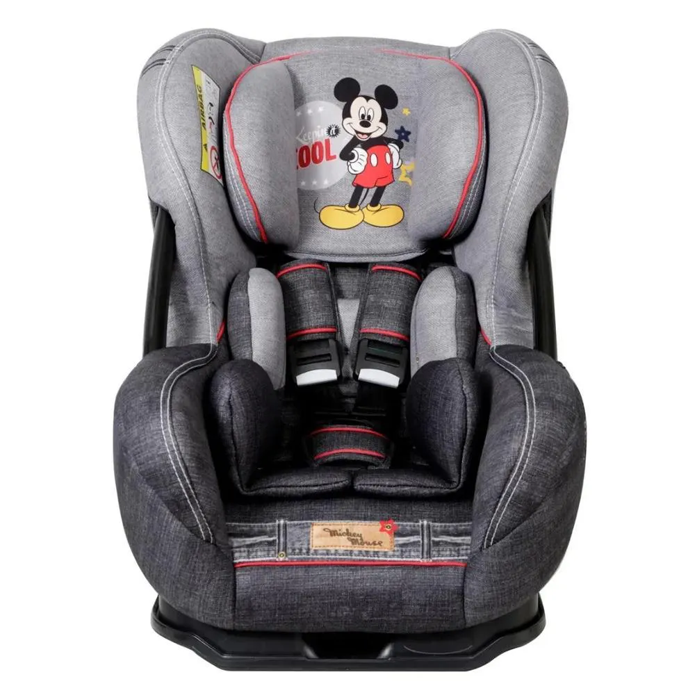 CADEIRINHA DE CARRO ERIS MIGO DISNEY MICKEY MOUSE 0 A 25KG DENIM CINZA