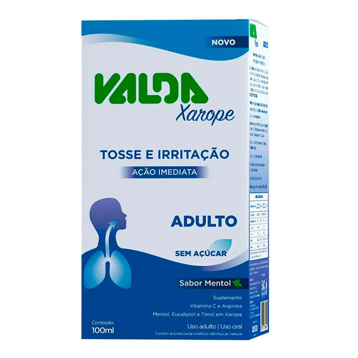 Valda Adulto Sabor Mentol Xarope 100ml