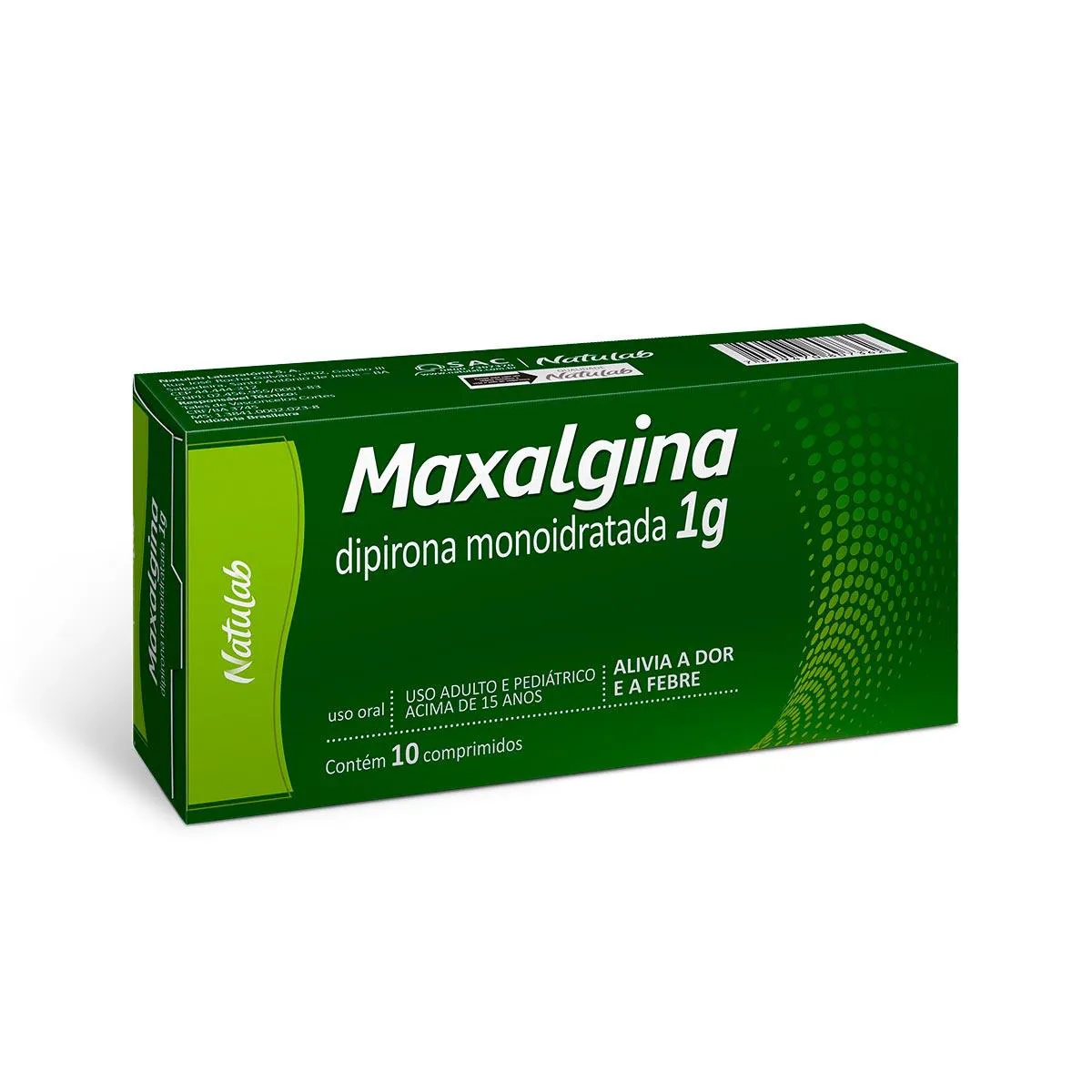 Maxalgina Dipirona Monoidratada 1g 10 comprimidos