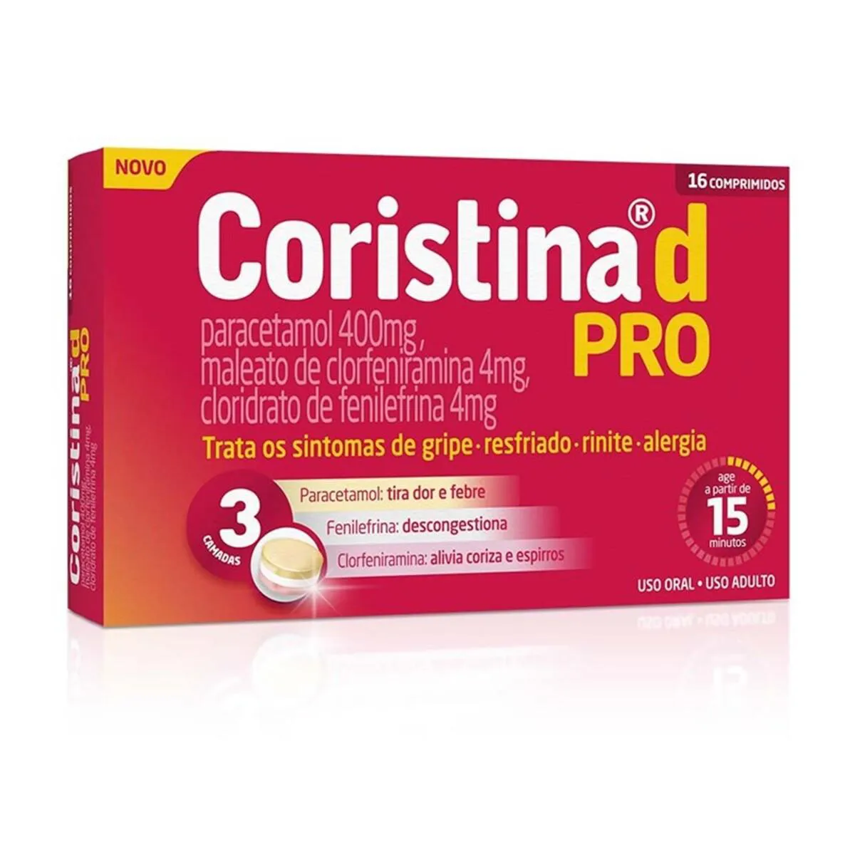 Coristina D Pro 16 Comprimidos | Drogasil