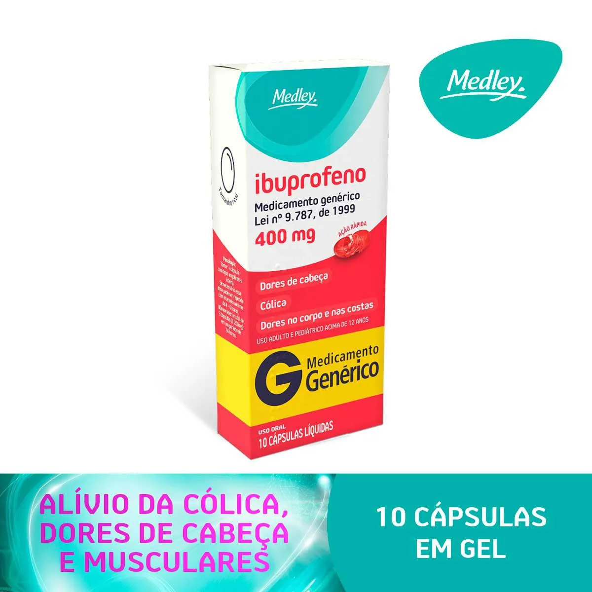 Ibuprofeno 400mg - 10 cápsulas: veja preço, bula e onde comprar | Droga ...