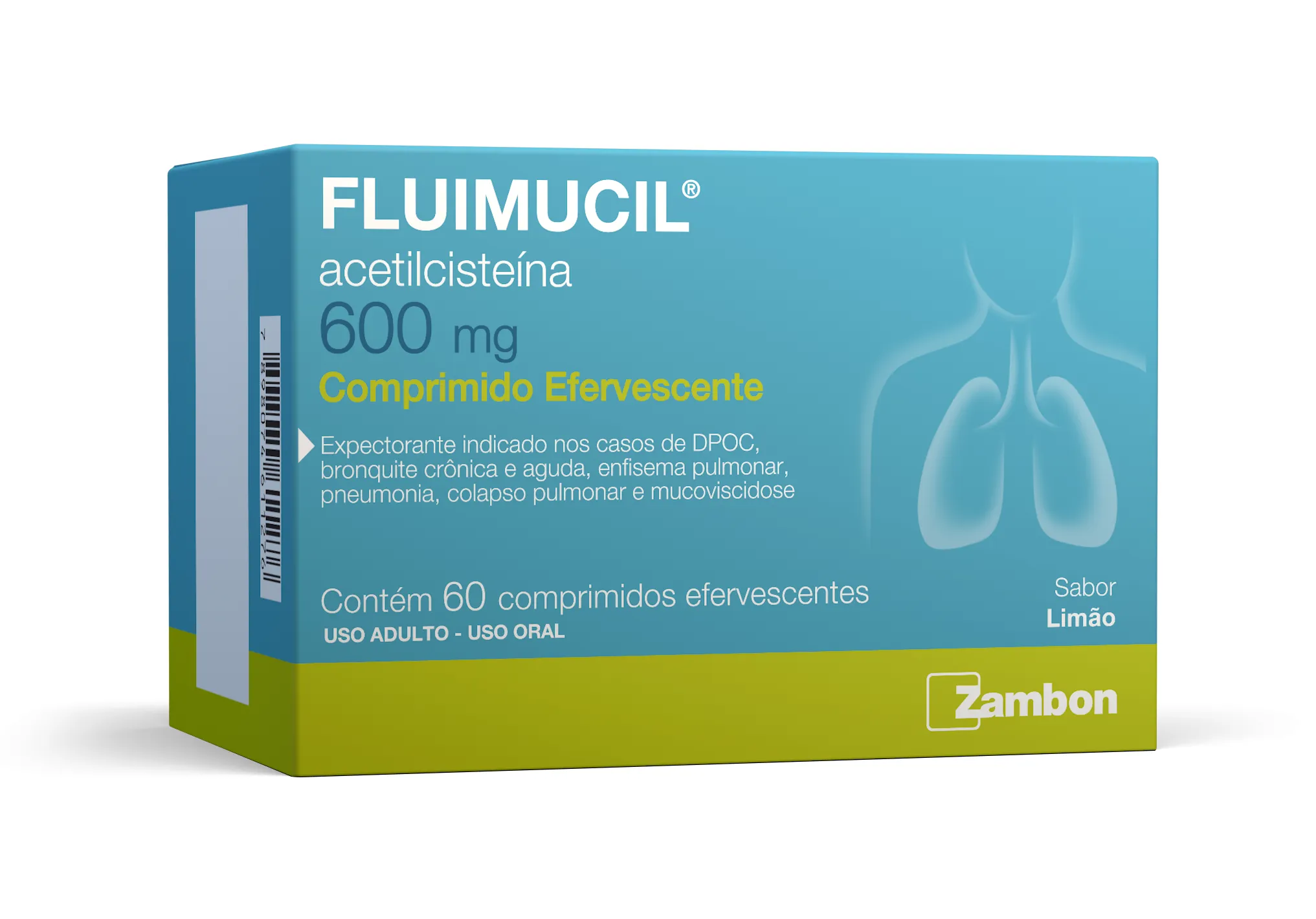 Fluimucil Acetilcisteína 600mg 60 comprimidos