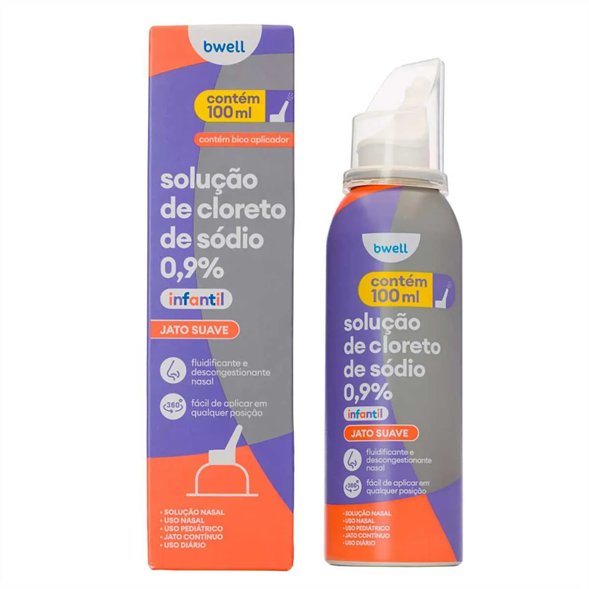 Descongestionante Nasal Aerosol Infantil Bwell Jato Contínuo Suave 100ml -  Preço | Droga Raia