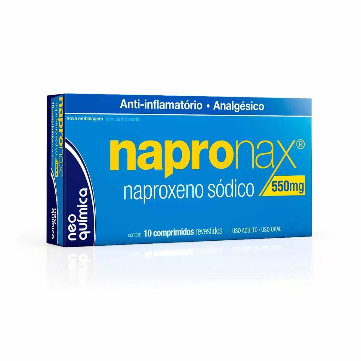 Napronax Naproxeno Sódico 550mg 10 comprimidos