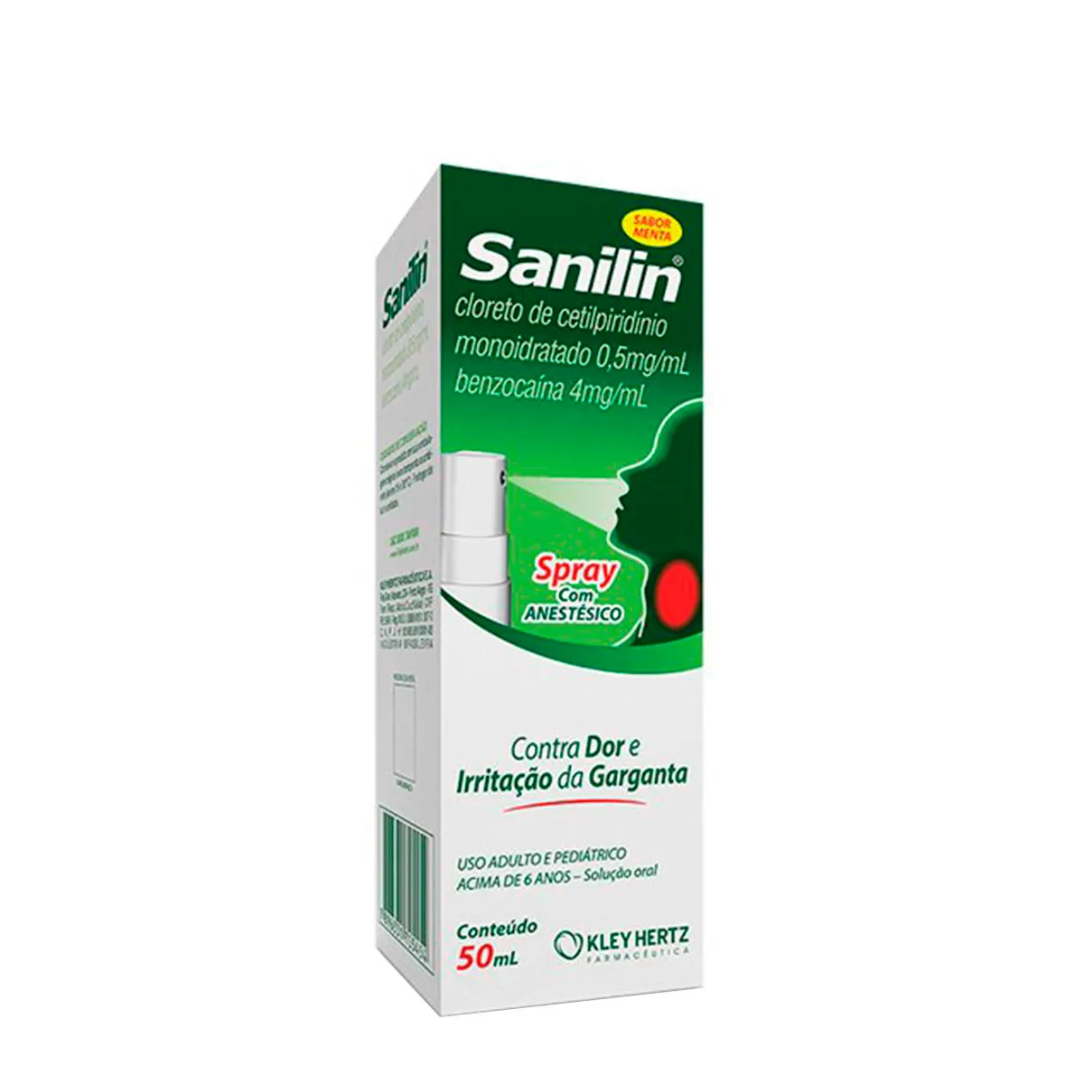 Spray para Garganta Sanilin Sabor Menta 50ml