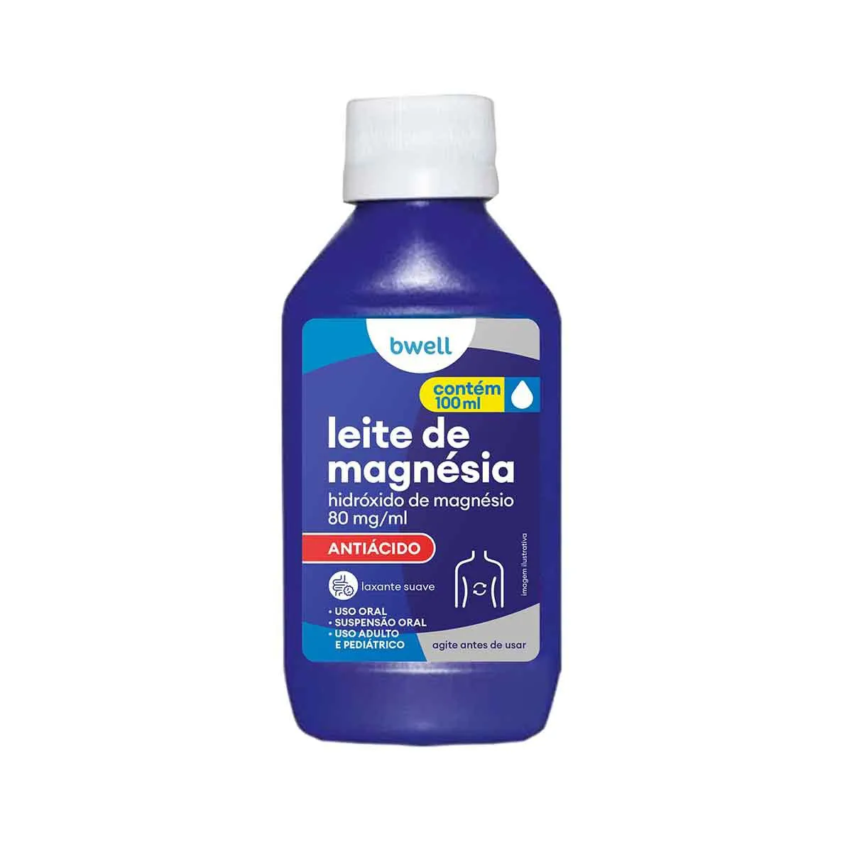 Leite de Magnésia bwell Tradicional 100ml - Preço e para que serve ...