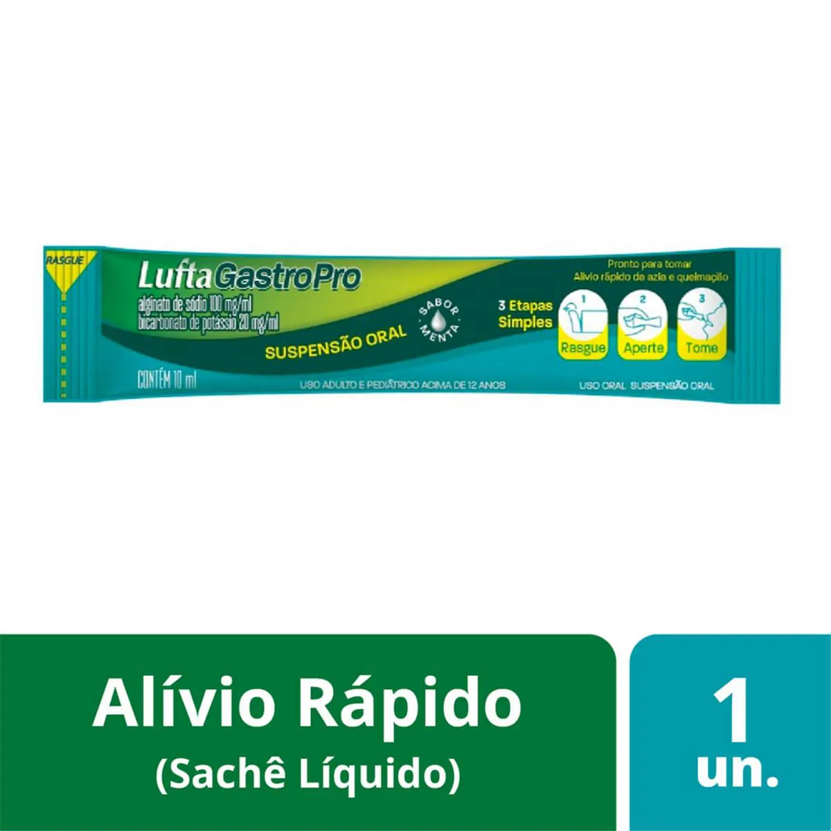 LuftaGastroPro Sabor Menta Sachê 10ml