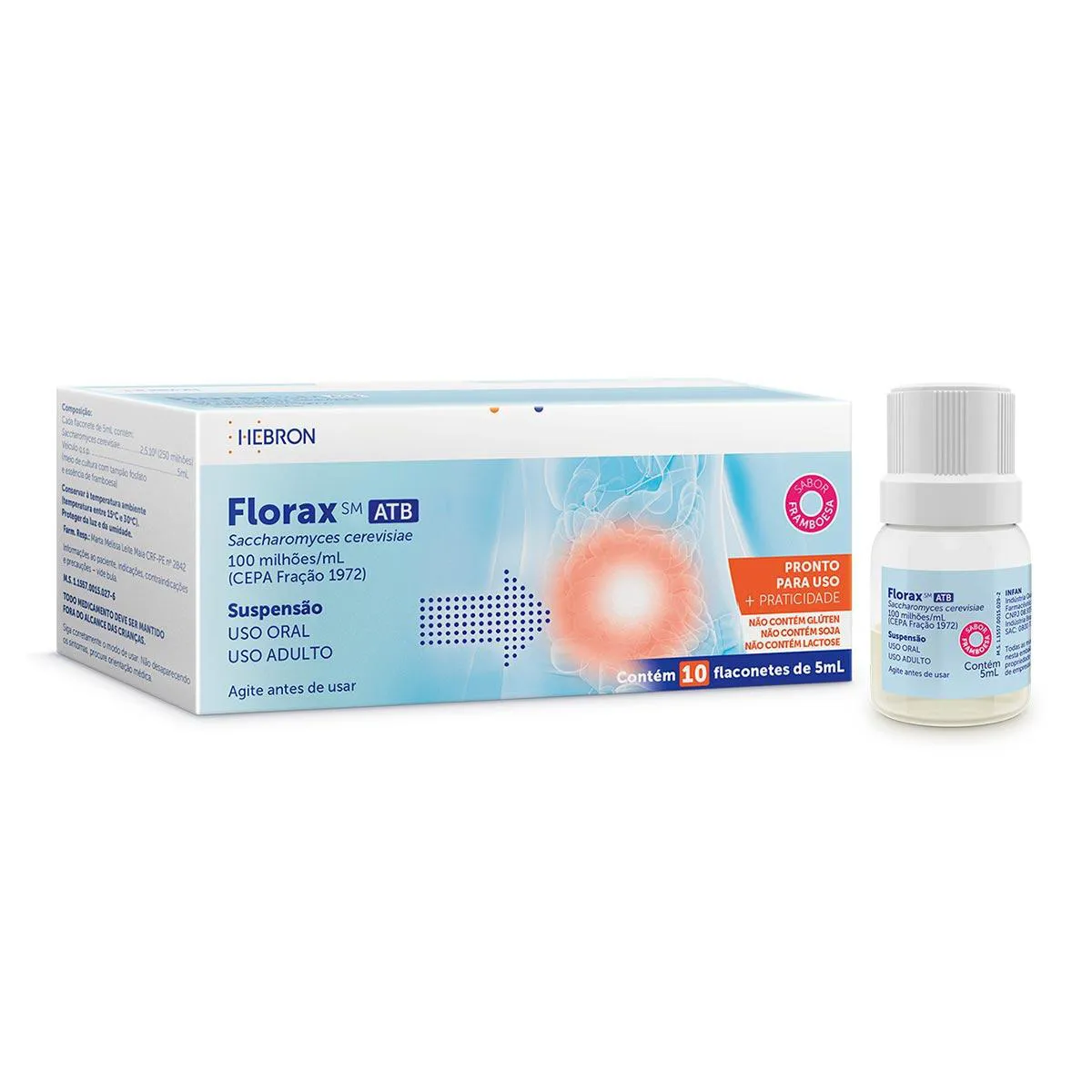 Florax SM ATB Adulto 10 flaconetes 5ml