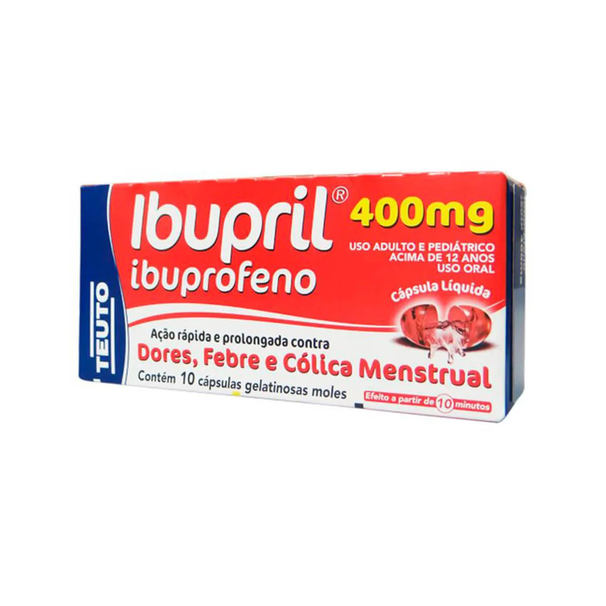 Ibupril Ibuprofeno 400mg 10 cápsulas