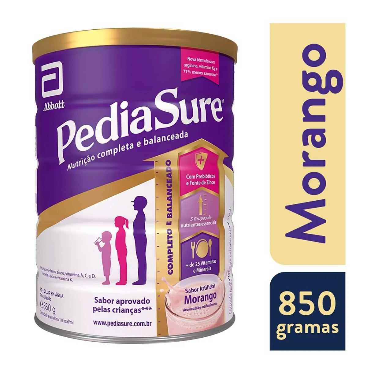 Suplemento Alimentar Infantil Pediasure Morango 850g