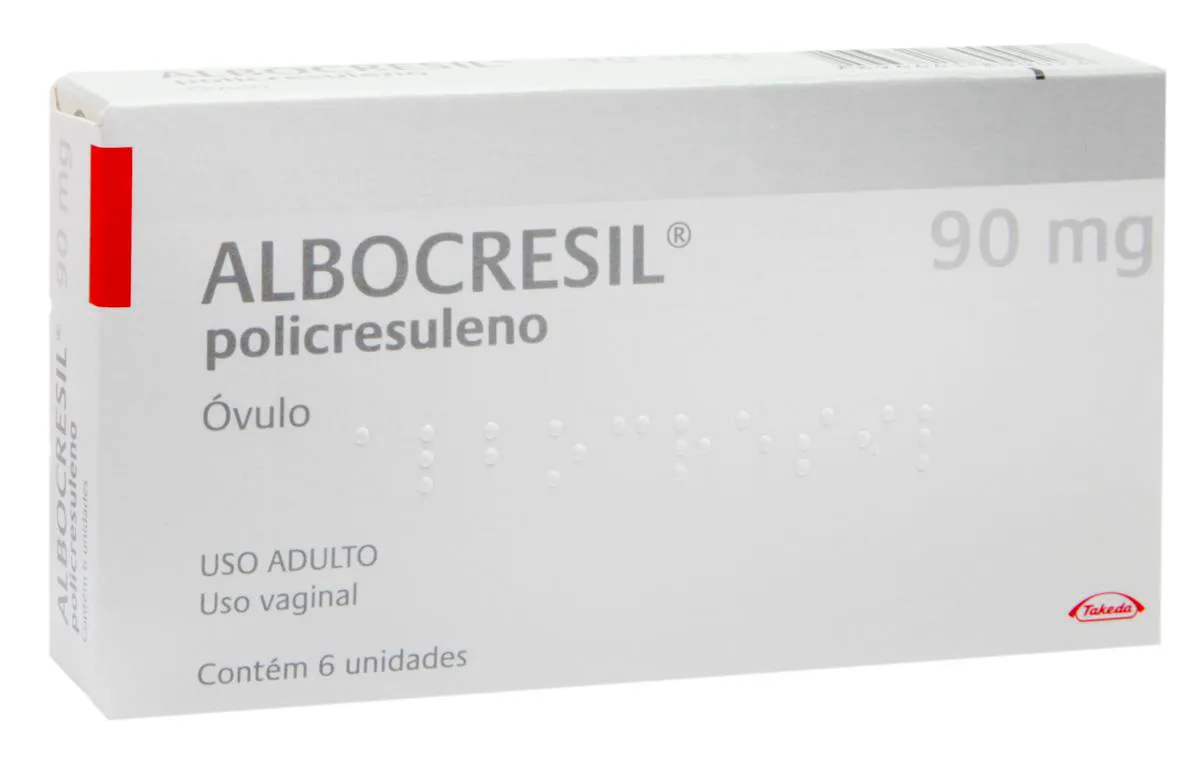 Albocresil Policresuleno 90mg Óvulo 6 unidades