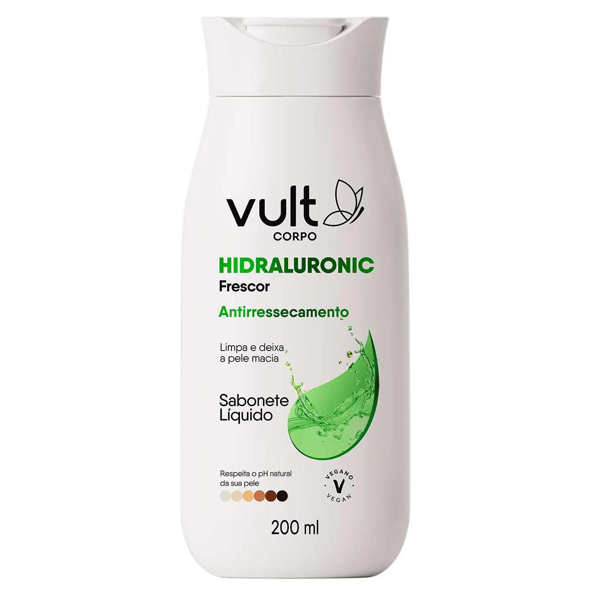 Sabonete Líquido Corporal Vult Hidraluronic Frescor 200ml