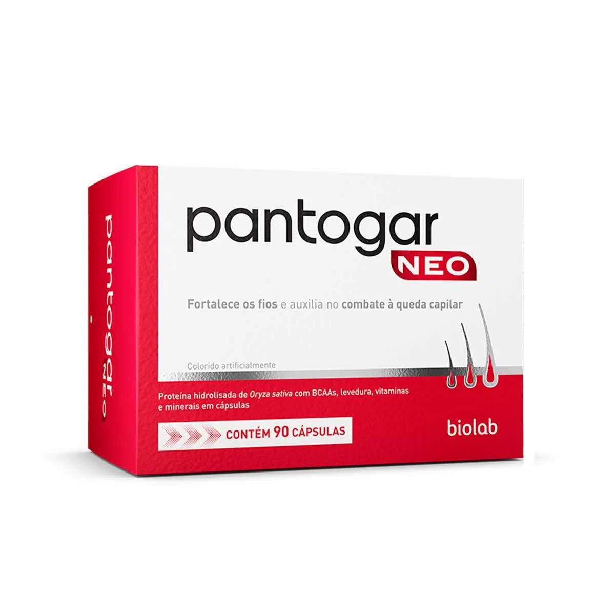 Pantogar Suplemento com 90 cápsulas - Preço e para que serve | Droga Raia