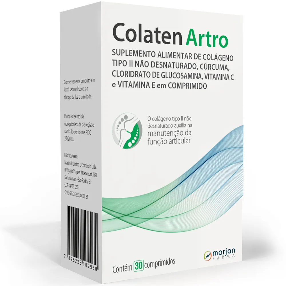 Suplemento Alimentar Colaten Artro 30 comprimidos