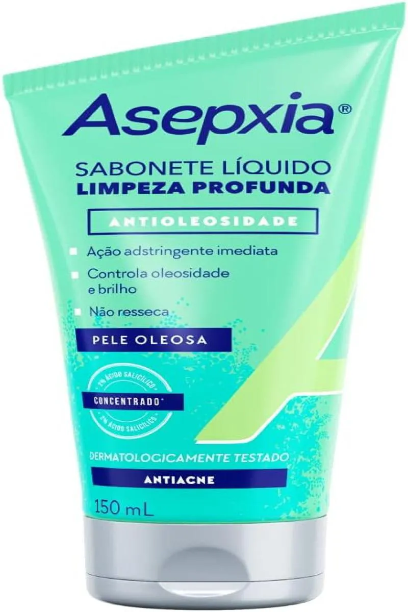 ASEPXIA SABONETE LíQUIDO 150ML LIMPEZA PROFUNDA ANTIOLESIDADE