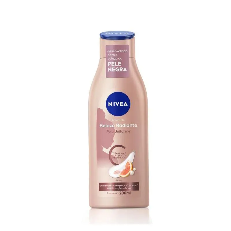 LOçãO HIDRATANTE BELEZA RADIANTE FPS 15 - 200ML NIVEA