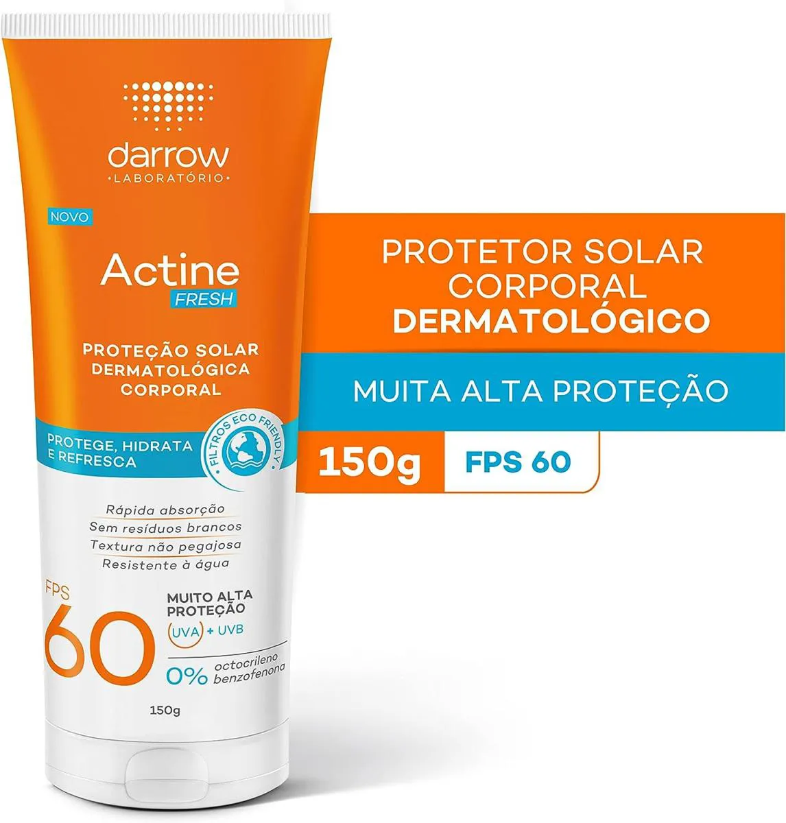 PROTETOR SOLAR CORPORAL ACTINE FRESH 60 FPS 150G DARROW