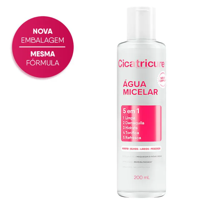 CICATRICURE ÁGUA MICELAR  5 EM 1 - 200ML