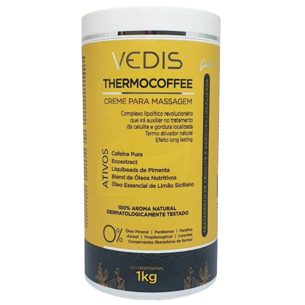 CREME PARA MASSAGEM THERMOCOFFEE 1KG VEDIS