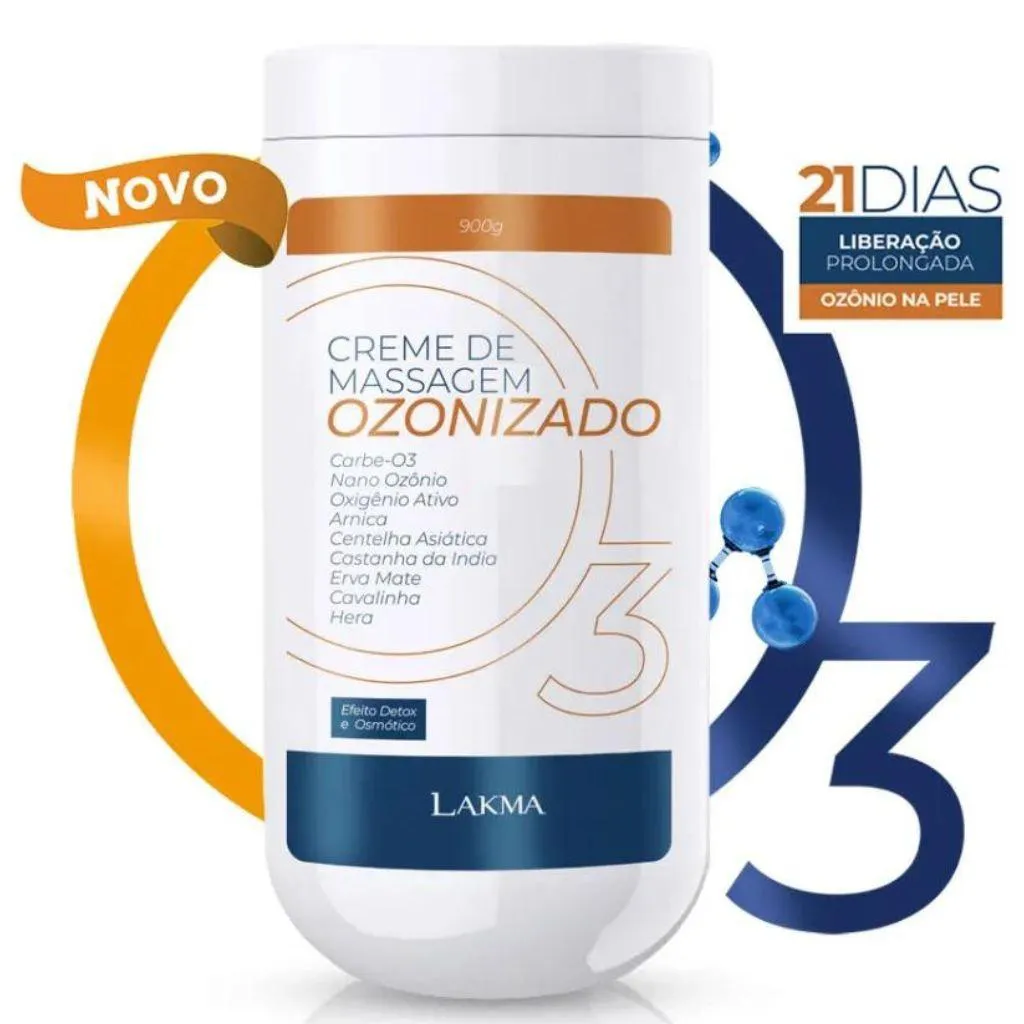 CREME MASSAGEM OZONIZADO 900G LAKMA